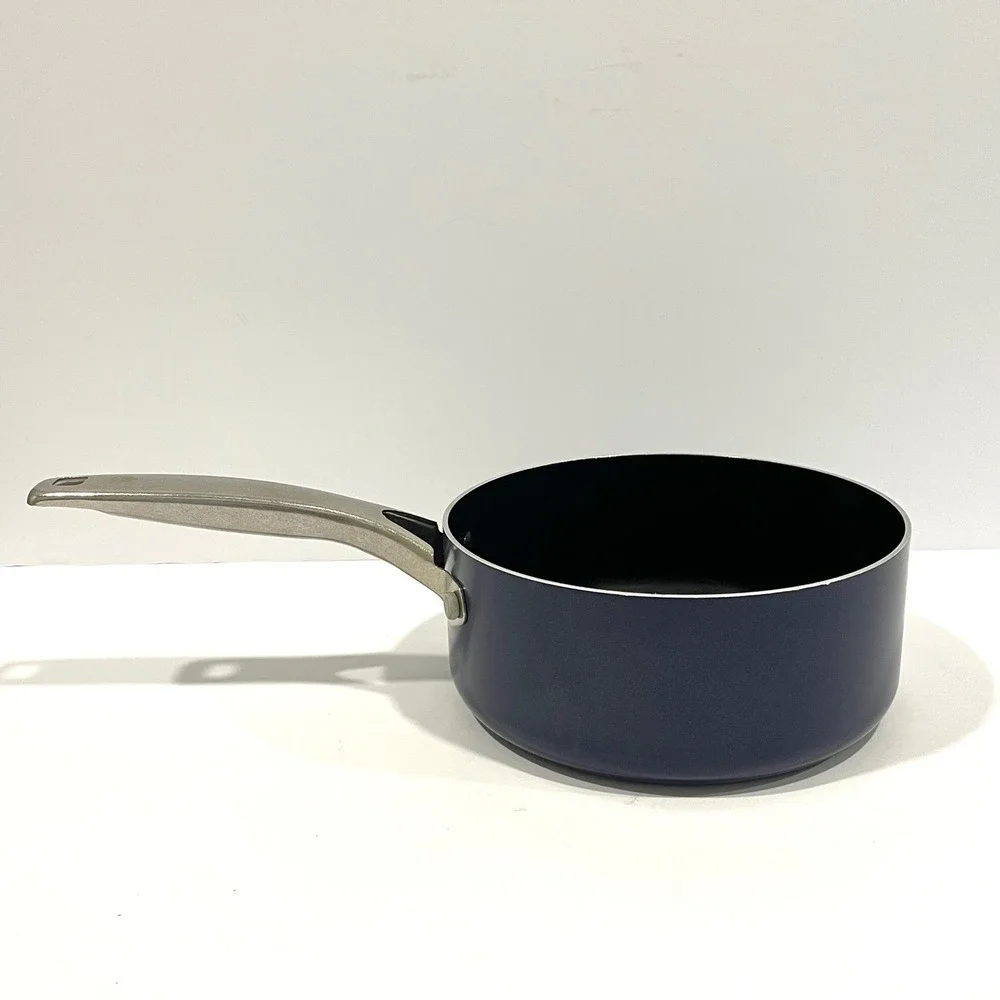 Blue Diamond Set of 3 Ceramic Non-Stick Frying Pans Pot Blue Stainless Handle